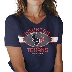 Houston Texans NFL Team Apparel T-Shirt Football Since 2002‎ Women's Size Med